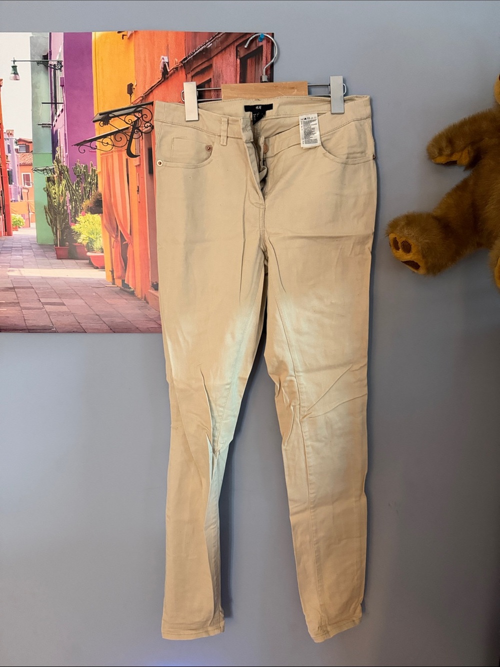 H&M Beige Slim Pants